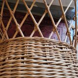 Fauteuil en rotin vintage