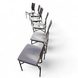 6 x dining chairs designed by Ross Littell / Matteo Grassi