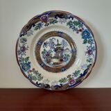Assiette terre de fer creil et montereau 688 décor chinois