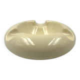 Cendrier en céramique crème Space Age, Sicart Italie années 1970