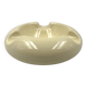 Space age cream ceramic ashtray, Sicart Italy 1970s