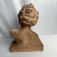 Cipriani, child bust in terracotta art signed 20th century