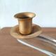 Double crystal candle holder Val Saint Lambert Rio creation 1950s