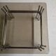 Table basse chrome verre fumé 1970"