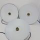 Trio of enamelled sheet metal suspensions