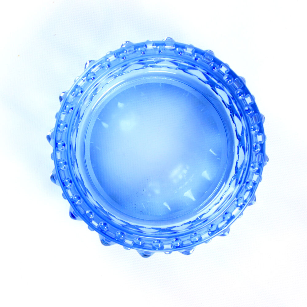 Midcentury bowl in blue glass, design by Frantisek Pečený, czechoslovakia 1960s