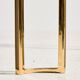 Brass and glass coffee table