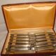 12 stainless steel table knives M.A. from the early 20th century.