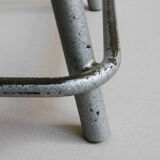 Wood and metal stool