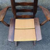 Pair of vintage TRICONFORT France deckchairs and relax chairs