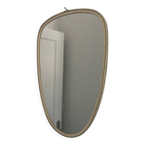 Miroir vintage 1960 rétroviseur asymétrique forme libre - 40 x 26 cm