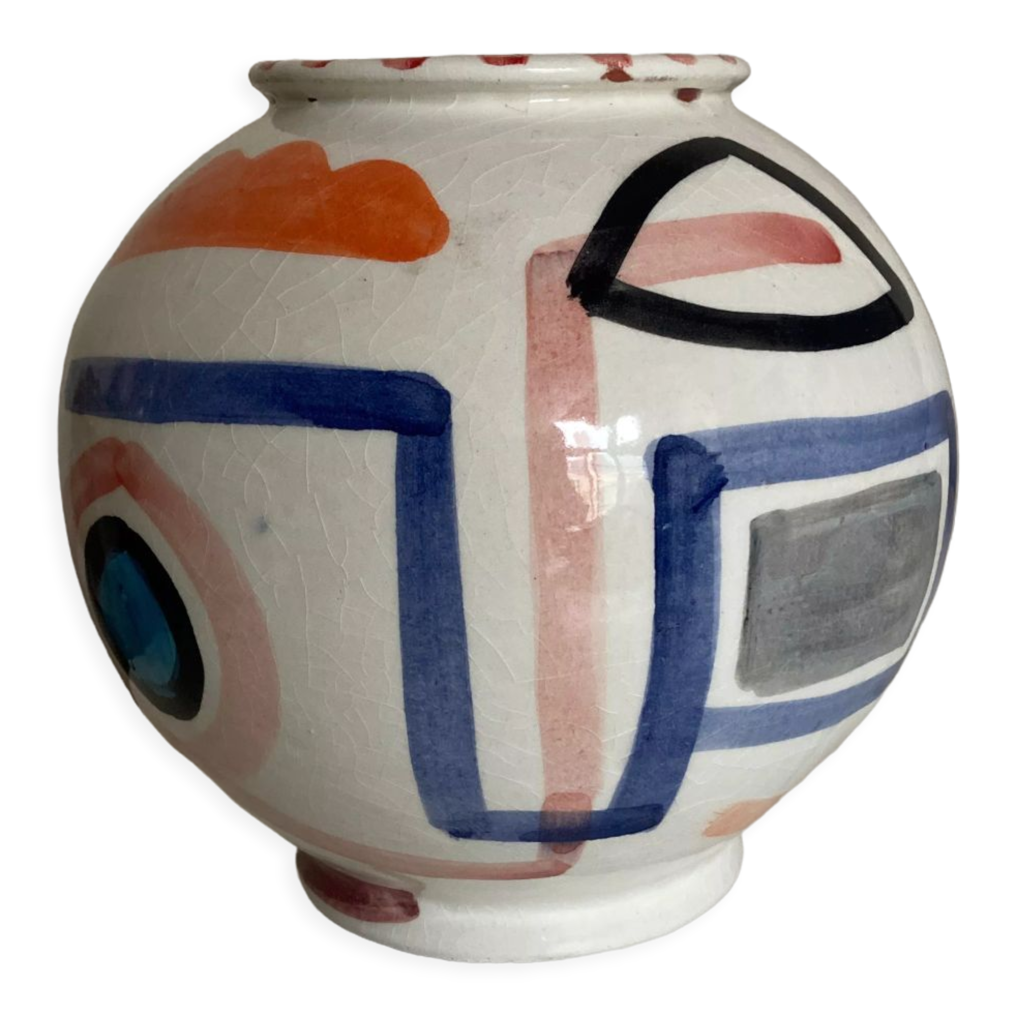 Lrence ceramic face vase in Marrakech