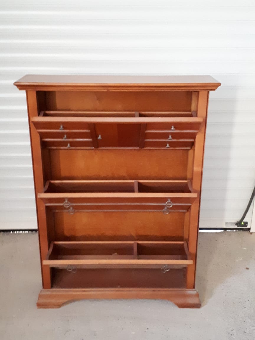 Vintage shoe cabinet 50s 70s