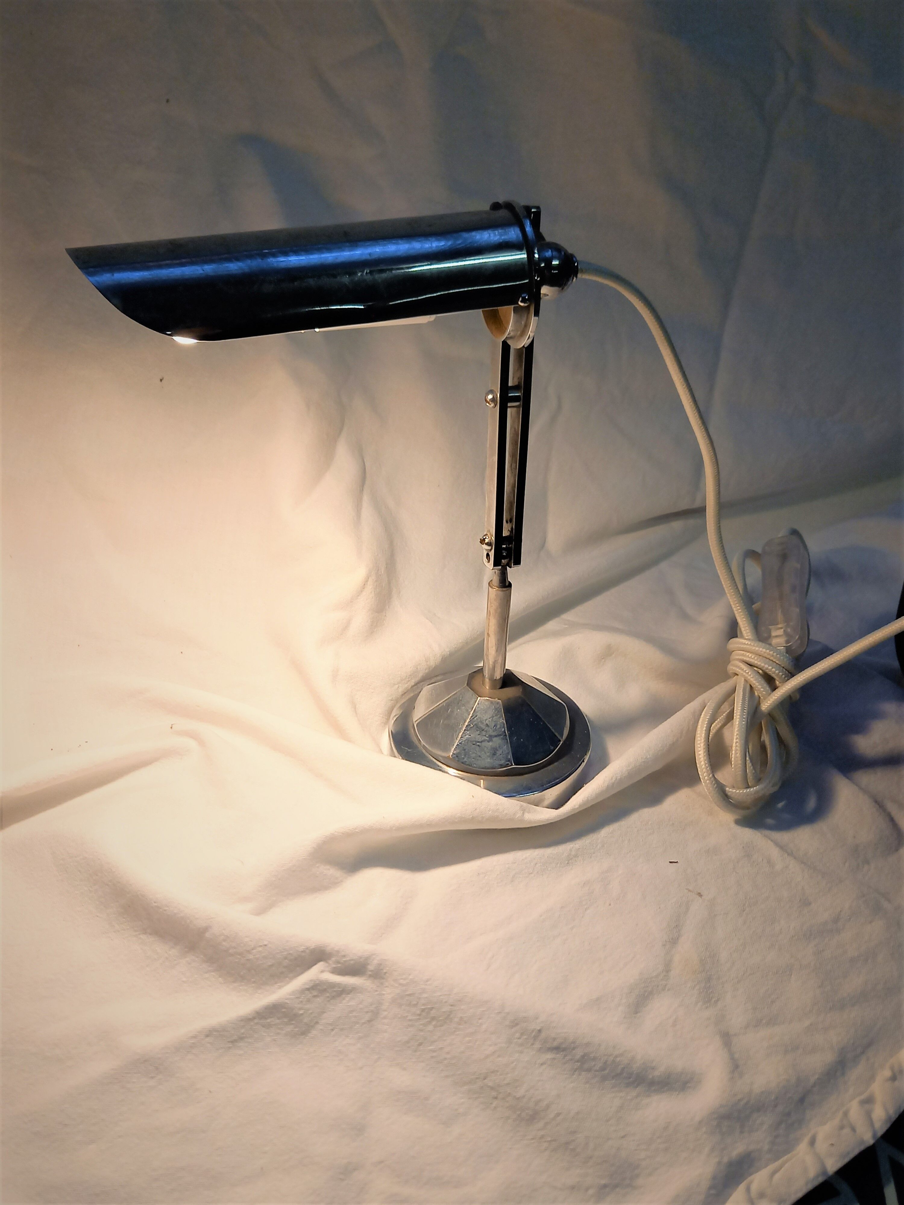 Vintage metal piano lamp 1940s/1950s