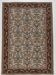 Kilim persan tons crème et bordeaux, motifs floraux élégants vintage