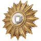 Gold Leaf Sunburst Mirror (Resin, 56cm)