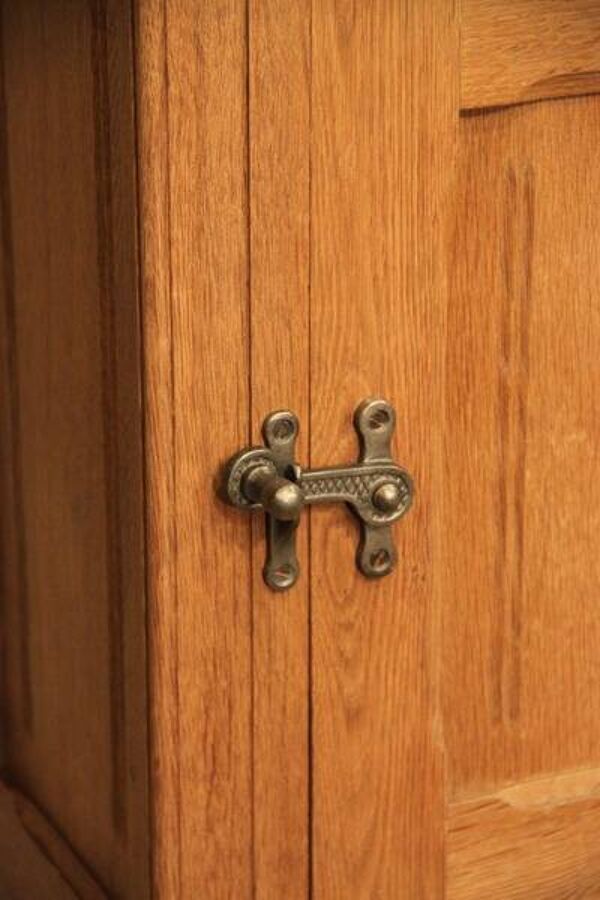 Glacière meuble de métier  bar brasserie en chêne frigo