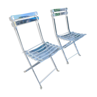 Paire de chaises série les invisibles en Plexiglas