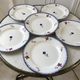 Set of 6 dessert plates Digoin Sarreguemines, years 30-40