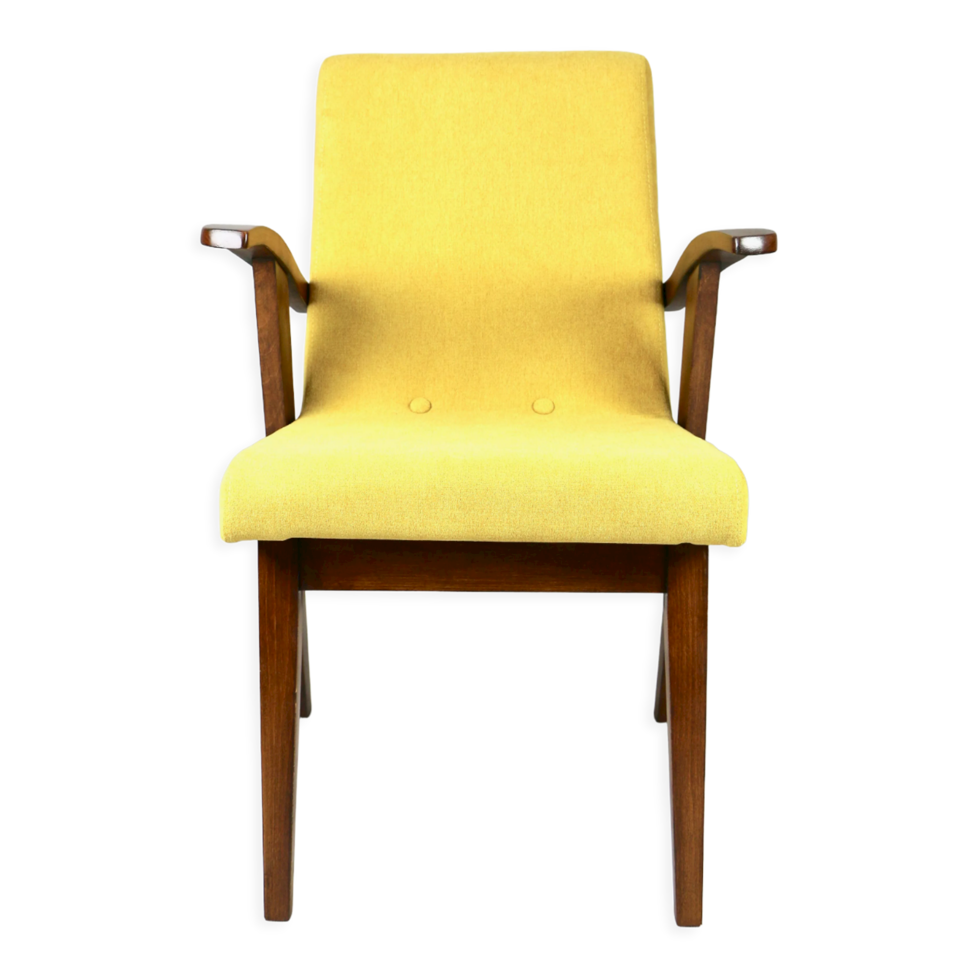 Vintage yellow armchair, 1970s
