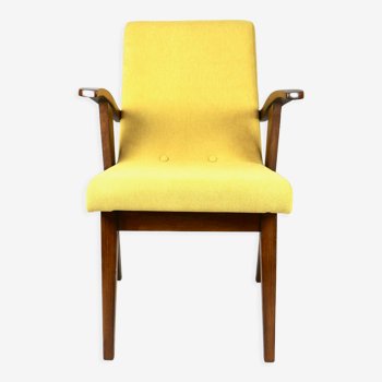 Vintage yellow armchair, 1970s