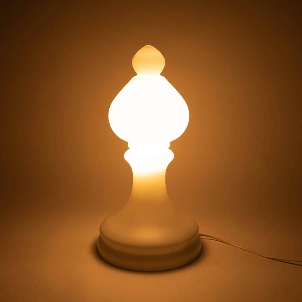 Bishop glass lamp designed by Ivan Jakeš and produced in the 1970s by Osvětlovací sklo Valašské Meziříčí