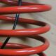 Red spring lamp foot