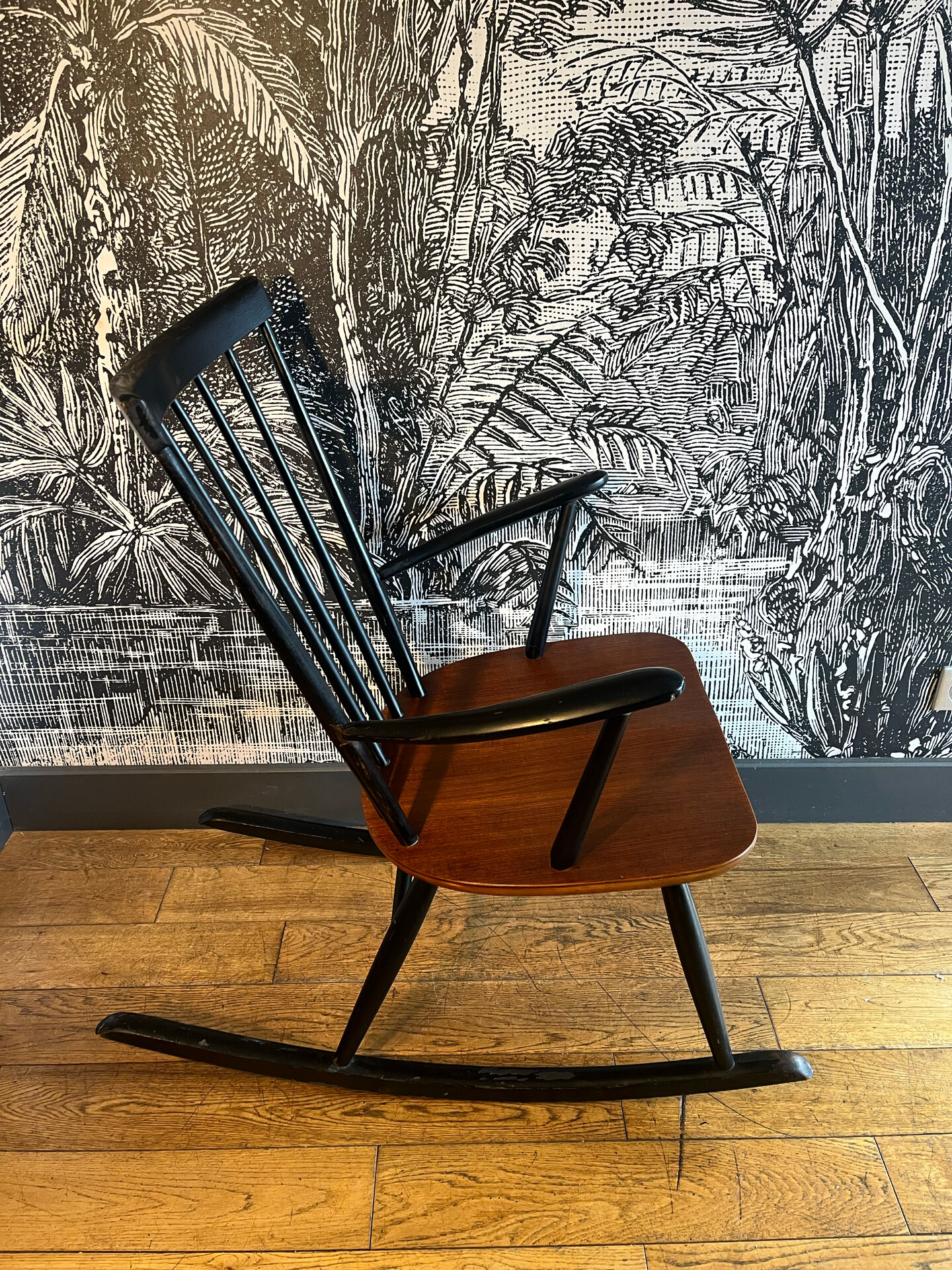 Rocking chair Roland Rainer Scandinavian