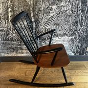 Fauteuil Rocking chair Roland Rainer scandinave