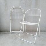 Pair of Ted Net folding chairs by Niels Gammelgaard for Ikea, 1970s