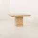Italian mid century extra large travertine dining table, 1970s
