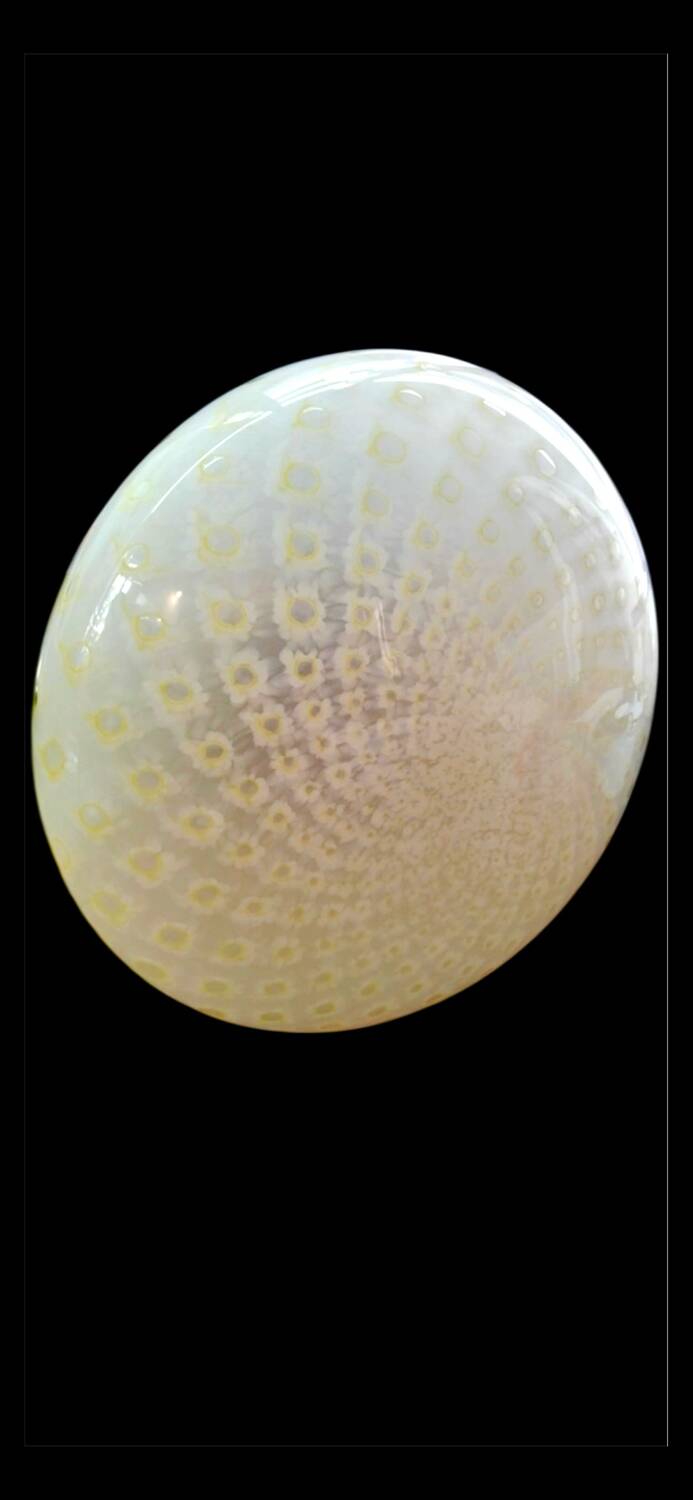 Barovier Toso ceiling light, mille-fleurs design, Murano glass, Italy, 1970