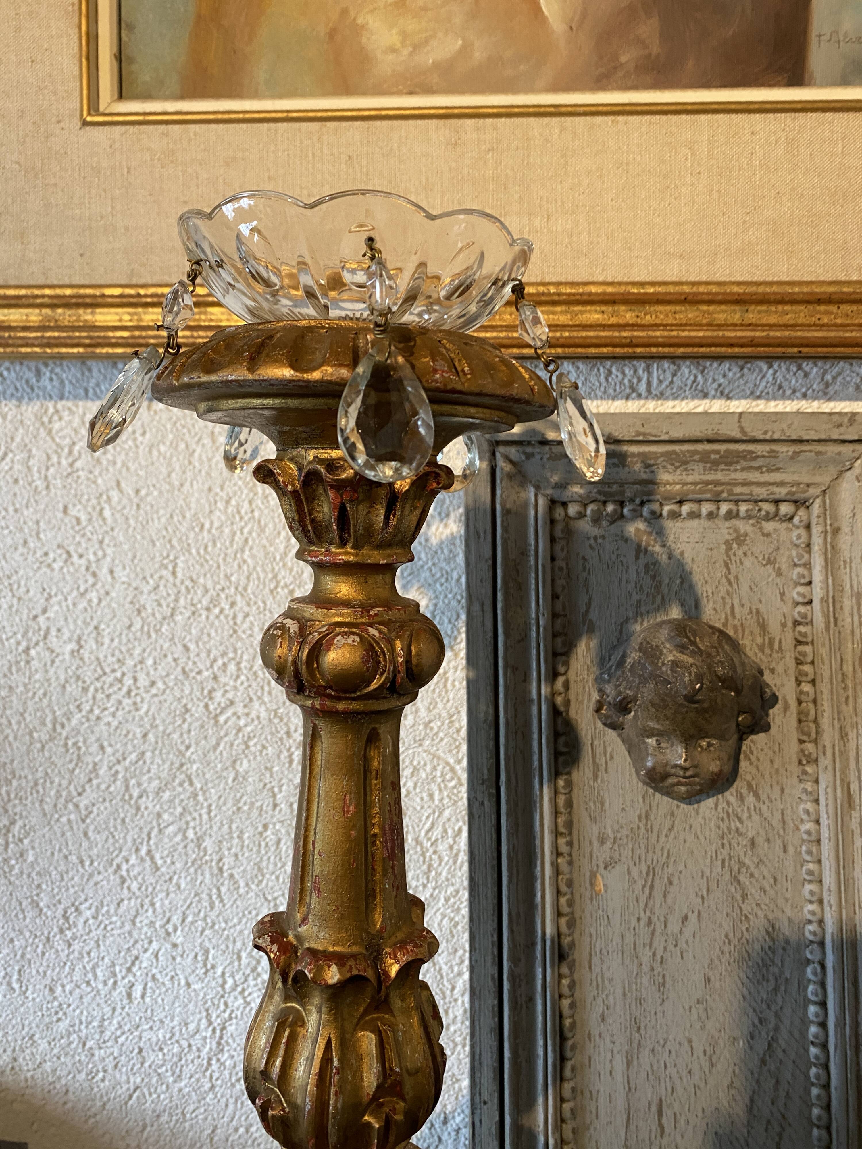 Wooden panel "Angelot" old ceruse gray