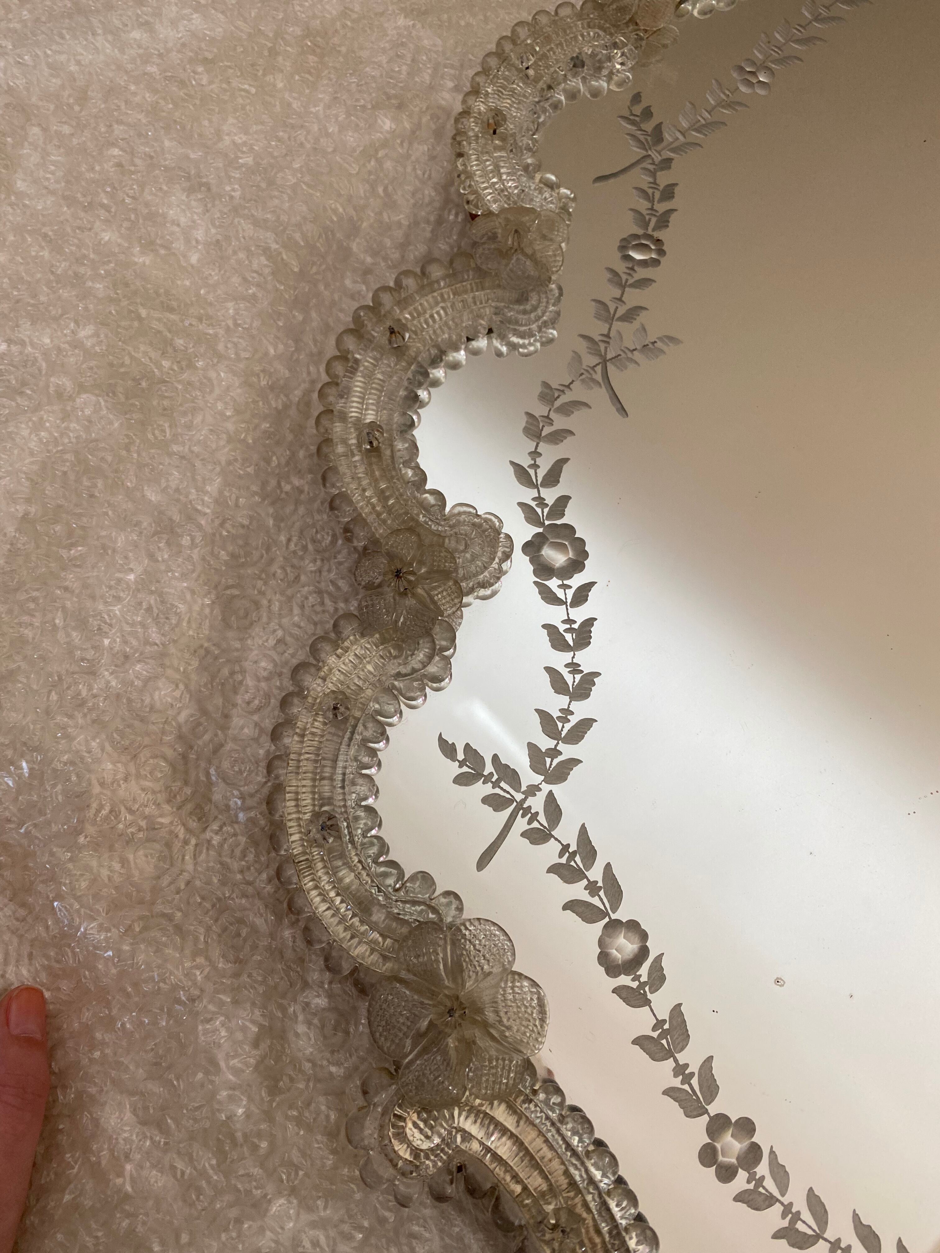 Old venetian murano mirror