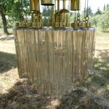 Design chandelier by Glashütte Limburg from 1960