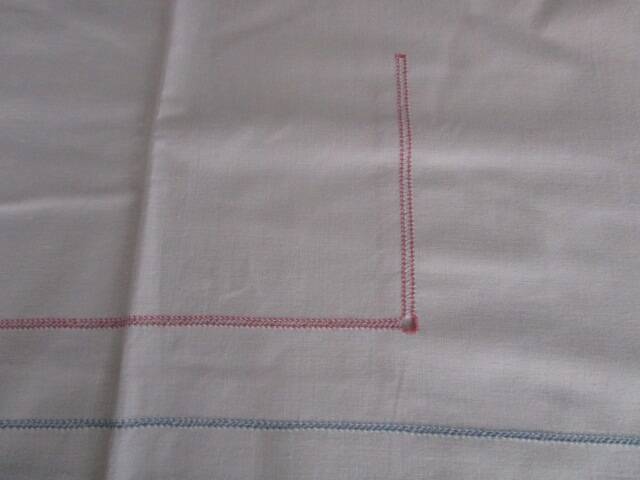 Old embroidered children's sheet: 200x150cm