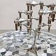 Vintage round mosaic coffee table