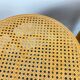 Bar stools cannage and curved wood 80s