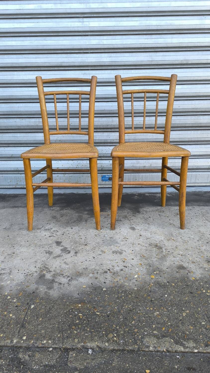 Paire de chaises bistrot, années 30