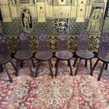 Set of 6 “Escabelles” mountain chairs