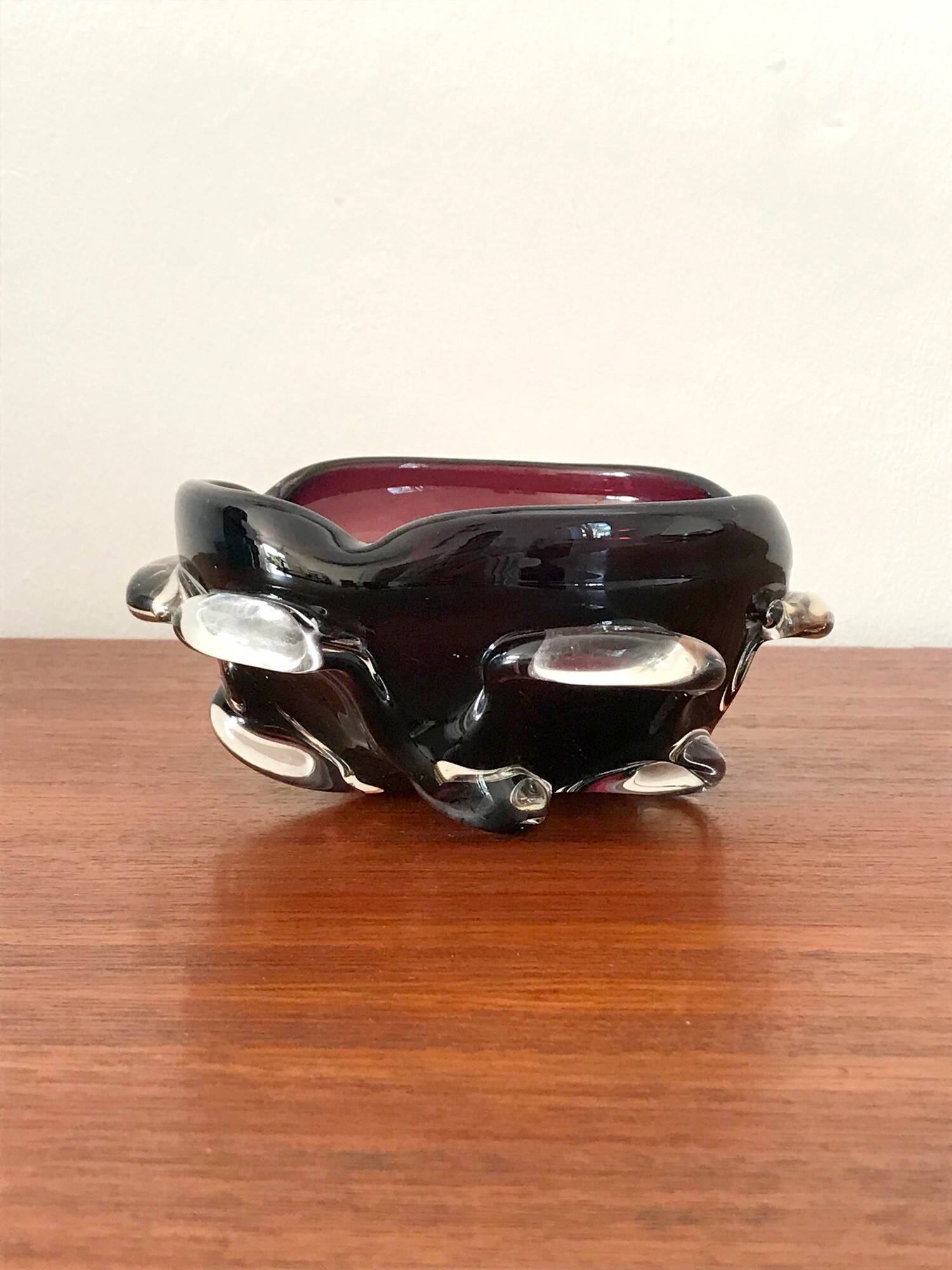 Vide poche en verre de Murano vintage années 60