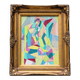 Oil on canvas in the cubist style, signed Jean Faubert (1955-2018)