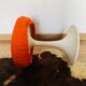 Stool fabric orange foot tulip