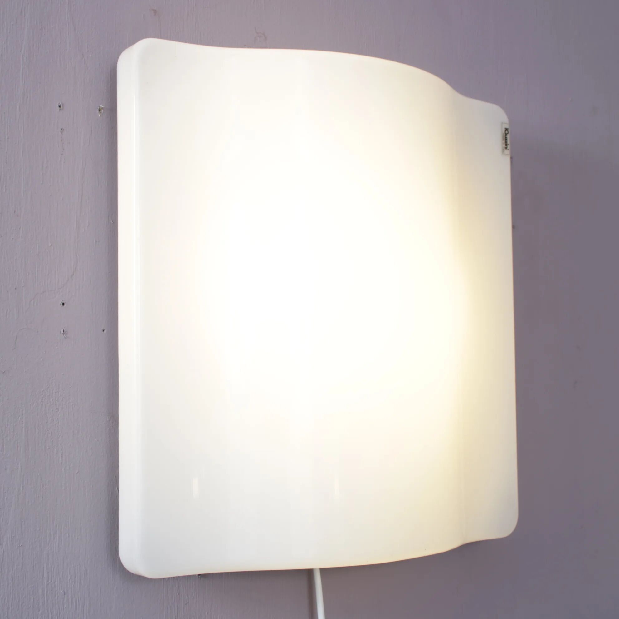 1970s “Wave” wall lamp by iGuzzini, Italy