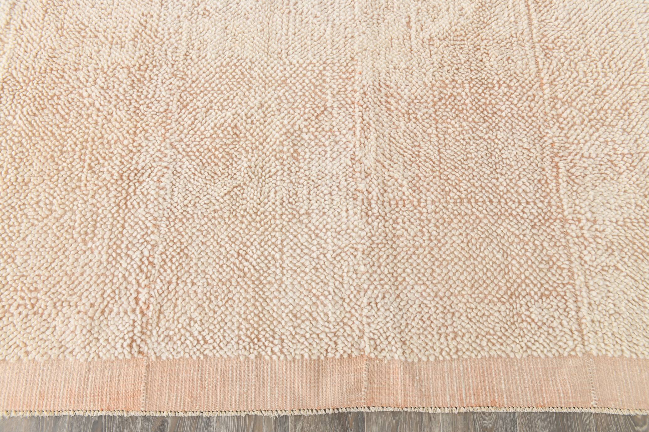 8x10 Peach Orange Handmade Wool Vintage Rug, 250x304Cm SK 34929