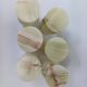 set of 6 small wine glasses in green alabaster stone