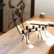 Pair of two zoomorphic wrought iron candlesticks with 4 lights, 1960s