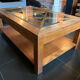 Table de salon teck massif