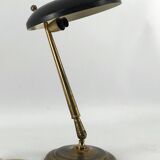 Lampe de table Lumi Milano, en laiton et laque du milieu du siècle