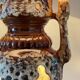 Lamp ceramic fat lava double lighting 70s